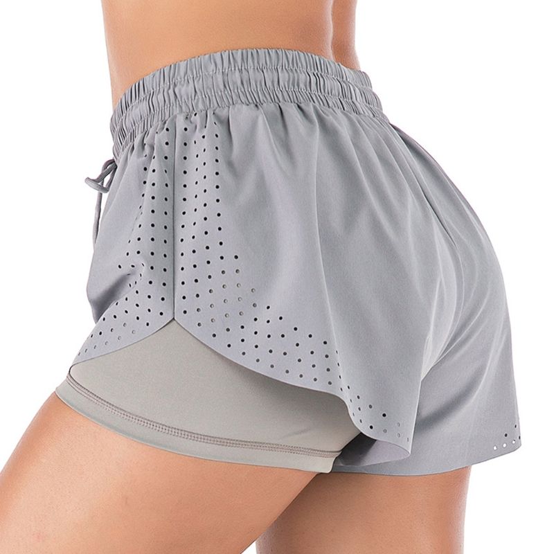 2020 Women's 2 in 1 Running Sports Shorts Quick Drying Training Exercise Jogging Cycling with Longer Liner, Black
2020 Women's 2 in 1 Running Sports Shorts Quick Drying Training Exercise Jogging Cycling with Longer Liner, Black