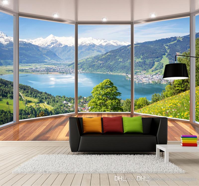 Custom 3d Stereo Photo Wallpaper 3D Balcony Floor Windows Landscape TV Sofa Background Wall Murals Living Room Bedroom Wallpaper, As shown
Custom 3d Stereo Photo Wallpaper 3D Balcony Floor Windows Landscape TV Sofa Background Wall Murals Living Room Bedroom Wallpaper, As shown