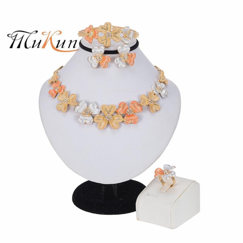 Multicolor African Wedding Jewelry Sets Fashion Necklace Earrings Ring Bracelet Crystal Jewelry Charms Flower Shape Set, As pic
Multicolor African Wedding Jewelry Sets Fashion Necklace Earrings Ring Bracelet Crystal Jewelry Charms Flower Shape Set, As pic