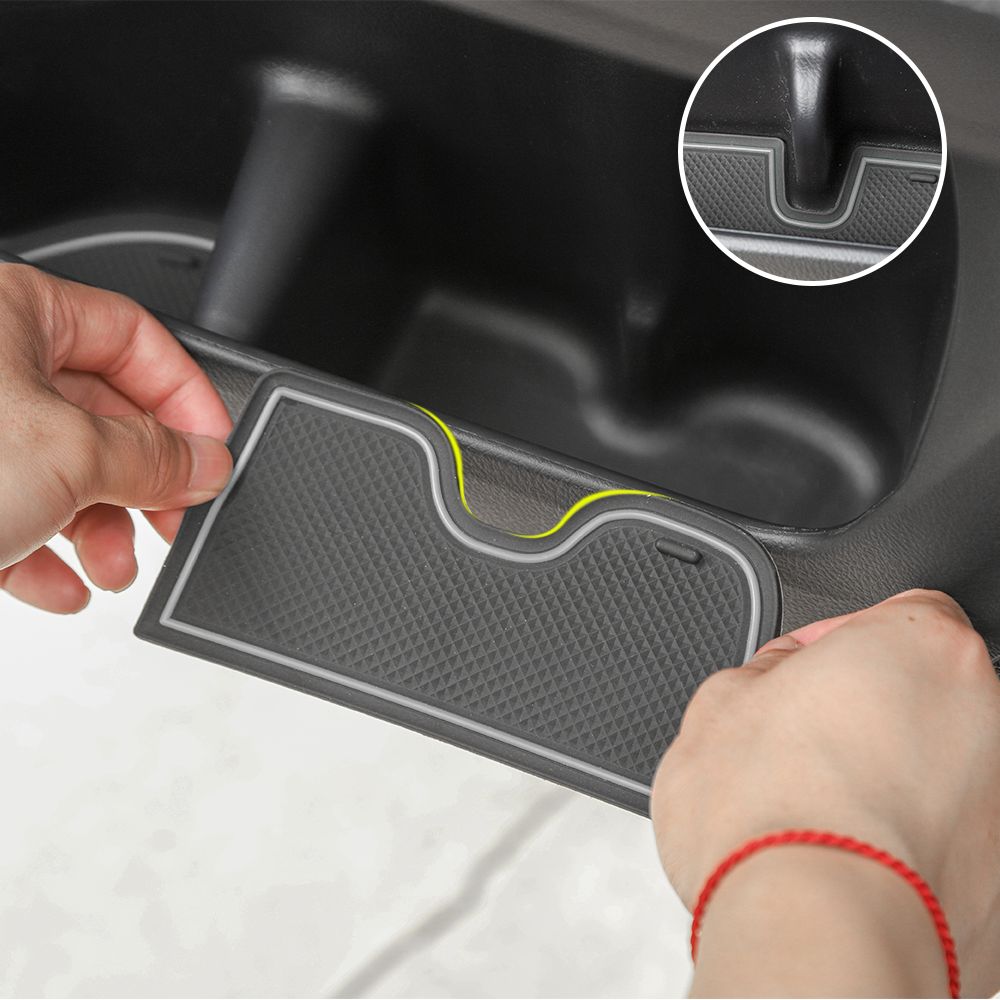 Car Door Slot Mat ,Auto Non-slip Mats,Anti-smoke Door Slot For Toyota 4Runner 2010+ Car Styling Car Interior Accessories