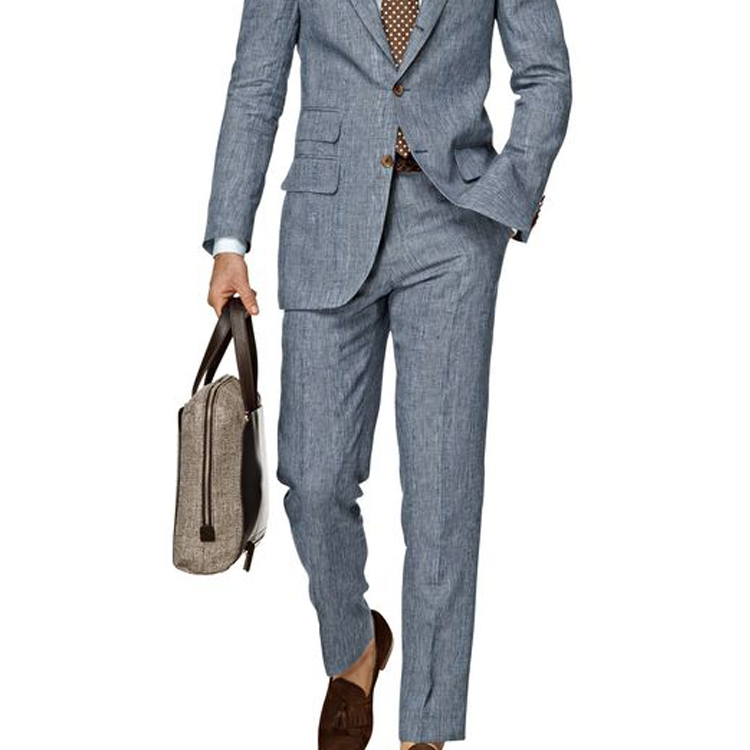2019 Custom Made Wedding Tuxedos Two Button Peaked Lapel Groom Wear Formal Handsome Men Blazer Suits(Jacket+Pants)