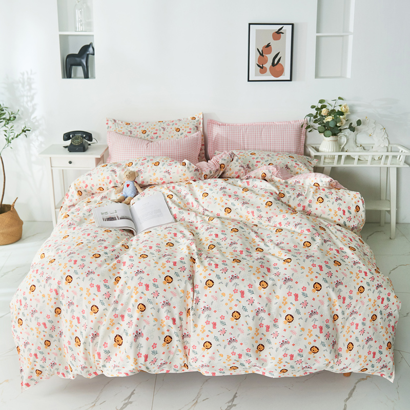 Pastoral Floral Bedclothes Pillowcase Sheet Soft Comfortable Bed Linen Set Kids Skin-friendly Duvet Cover Set Adults Bedding, No.13
Pastoral Floral Bedclothes Pillowcase Sheet Soft Comfortable Bed Linen Set Kids Skin-friendly Duvet Cover Set Adults Bedding, No.13