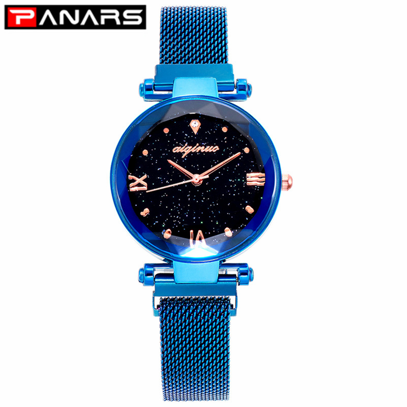 PANARS Fashion Luxury Women's Quartz Watches Magnet Strap Starry Female Business Casual Quartz Wristwatch Ladies 2019 New Blue, Slivery;brown
PANARS Fashion Luxury Women's Quartz Watches Magnet Strap Starry Female Business Casual Quartz Wristwatch Ladies 2019 New Blue, Slivery;brown