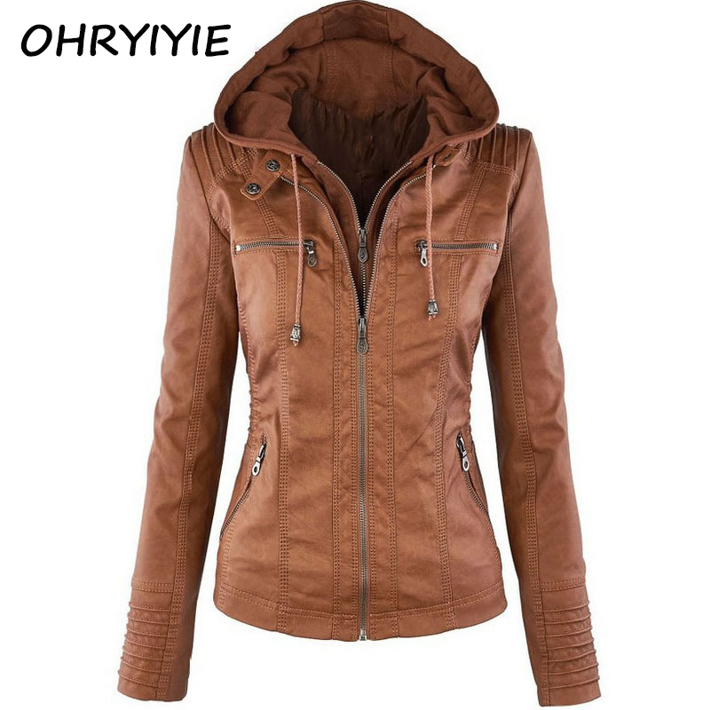 Plue Size Leather Jacket Women 2018 Autumn Winter Outerwear Coat Lady PU Leather Clothing Female Motorcycle Jackets, Beige
Plue Size Leather Jacket Women 2018 Autumn Winter Outerwear Coat Lady PU Leather Clothing Female Motorcycle Jackets, Beige