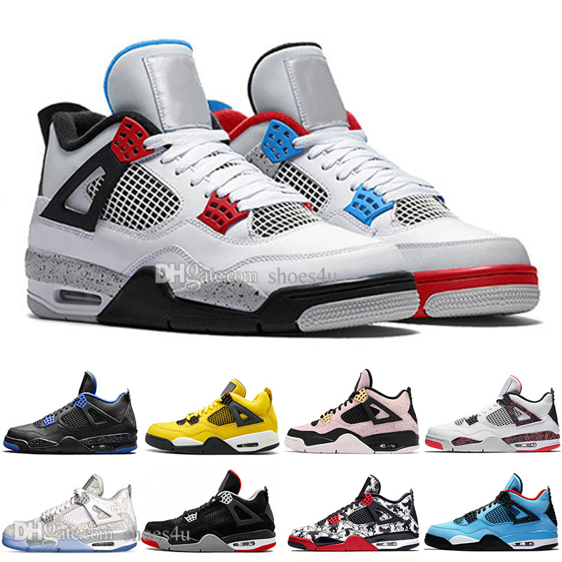 2019 New Arrial Bred 4 4s What The Cactus Jack Laser Wings Mens Basketball Shoes Denim Blue Pale Citron Men Sports Designer Sneakers 36-47, #14
2019 New Arrial Bred 4 4s What The Cactus Jack Laser Wings Mens Basketball Shoes Denim Blue Pale Citron Men Sports Designer Sneakers 36-47, #14