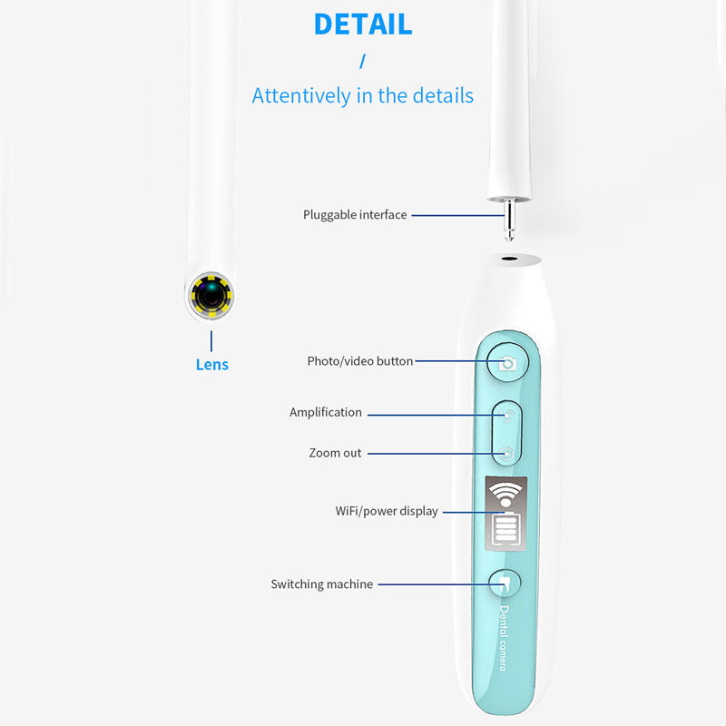 Wifi Wireless Dental Intraoral Camera HD Led Light Teeth Inspection Endoscope Dentist Oral Video Dental Tools For Iphone Android