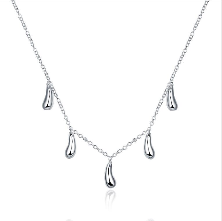 Plated sterling silver necklace 18 inches Hanging five water drops pendant necklace DHSN131 ;925 silver plate Pendant Necklaces jewelry
Plated sterling silver necklace 18 inches Hanging five water drops pendant necklace DHSN131 ;925 silver plate Pendant Necklaces jewelry