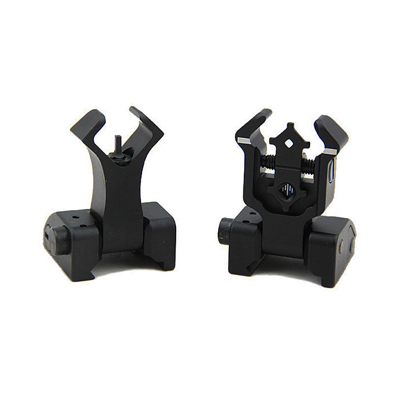 Tactical Diamondhead DIAMOND Sight Flip-Up Rear and Front Folding Sight for 20mm Picatinny Rail