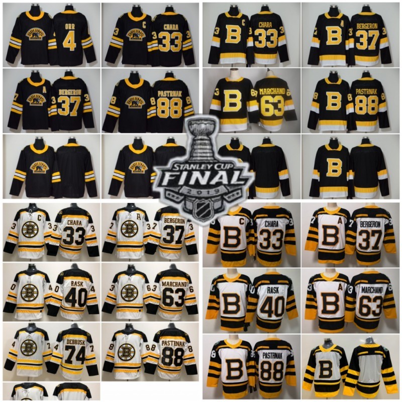 2019 Stanley Cup Boston Bruins Patrice Bergeron Black Third Jersey Torey Krug Tuukka Rask Zdeno Chara David Pastrnak Brad Marchand Boston, Black;red
2019 Stanley Cup Boston Bruins Patrice Bergeron Black Third Jersey Torey Krug Tuukka Rask Zdeno Chara David Pastrnak Brad Marchand Boston, Black;red