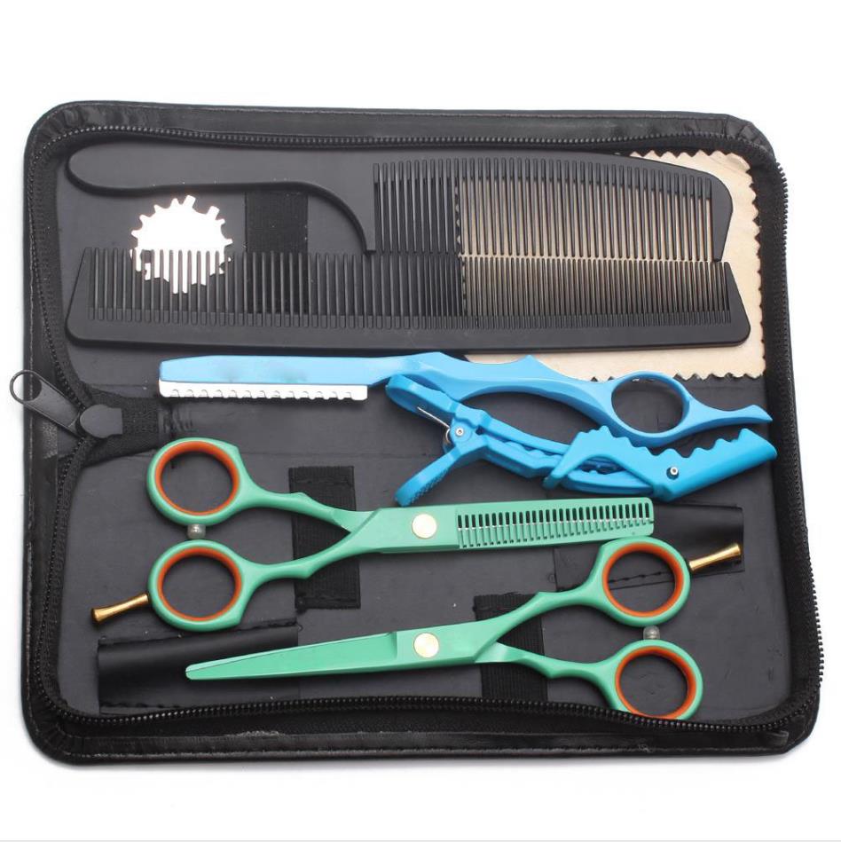Hair Cutting Scissors Suit 5.5" 6" 440C Thinning Shears Barber Makas Hairdressing Scissors Razor Professional Hair Scissors Promotion
Hair Cutting Scissors Suit 5.5" 6" 440C Thinning Shears Barber Makas Hairdressing Scissors Razor Professional Hair Scissors Promotion