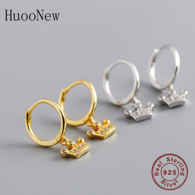 Hoop & Huggie 925 Silver Golden Crown Cubic Zirconia Pendant Earring For Women Pendientes Geometric Brinco Birthday Oorbellen 2021 
Hoop & Huggie 925 Silver Golden Crown Cubic Zirconia Pendant Earring For Women Pendientes Geometric Brinco Birthday Oorbellen 2021