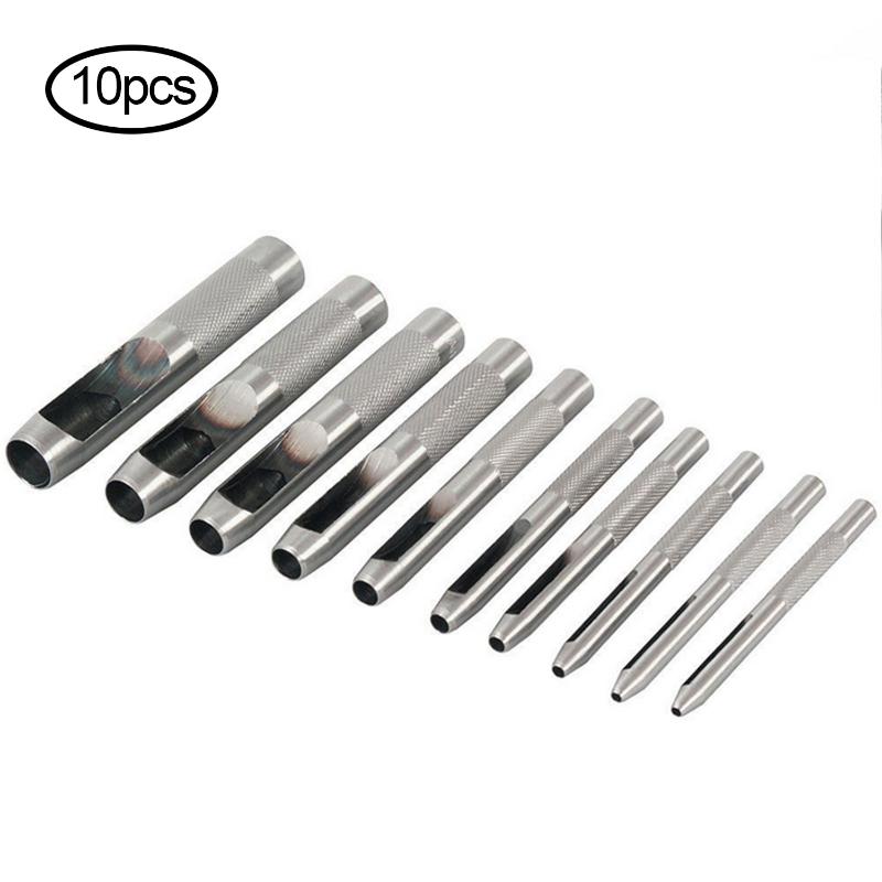 10 Pcs/Set Leather Punch Hollow Set Hole 1-10mm Craft Puncher Belt Leathercraft Punch Leather Tools Kit LC
10 Pcs/Set Leather Punch Hollow Set Hole 1-10mm Craft Puncher Belt Leathercraft Punch Leather Tools Kit LC