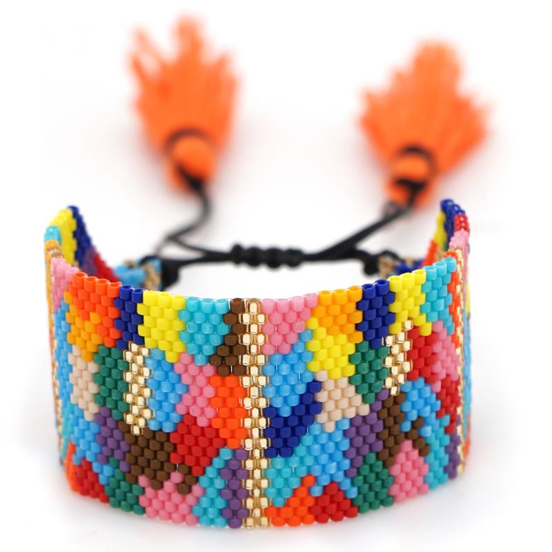 Rttooas MIYUKI Rainbow Geometric Pattern Bracelet Women Handmade Tassel Charm Bracelet Pulseras Mujer Moda 2020 Fashion Jewelry
Rttooas MIYUKI Rainbow Geometric Pattern Bracelet Women Handmade Tassel Charm Bracelet Pulseras Mujer Moda 2020 Fashion Jewelry