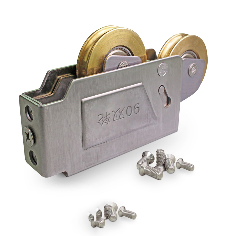 one pcs 90-type window roller sliding door plastic steel window pulley Aluminum alloy doors and windows wheel mute brass wheel hardware