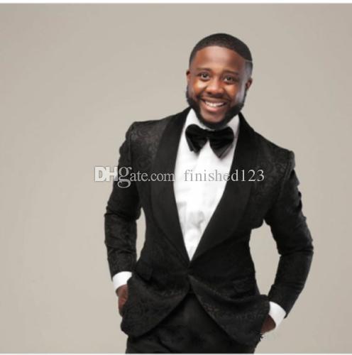 Popular Handsome One Button Black Patterns Wedding Groom Tuxedos Shawl Lapel Groomsmen Men Suits Prom Blazer (Jacket+Pants+Tie) NO:1869, Same as image
Popular Handsome One Button Black Patterns Wedding Groom Tuxedos Shawl Lapel Groomsmen Men Suits Prom Blazer (Jacket+Pants+Tie) NO:1869, Same as image