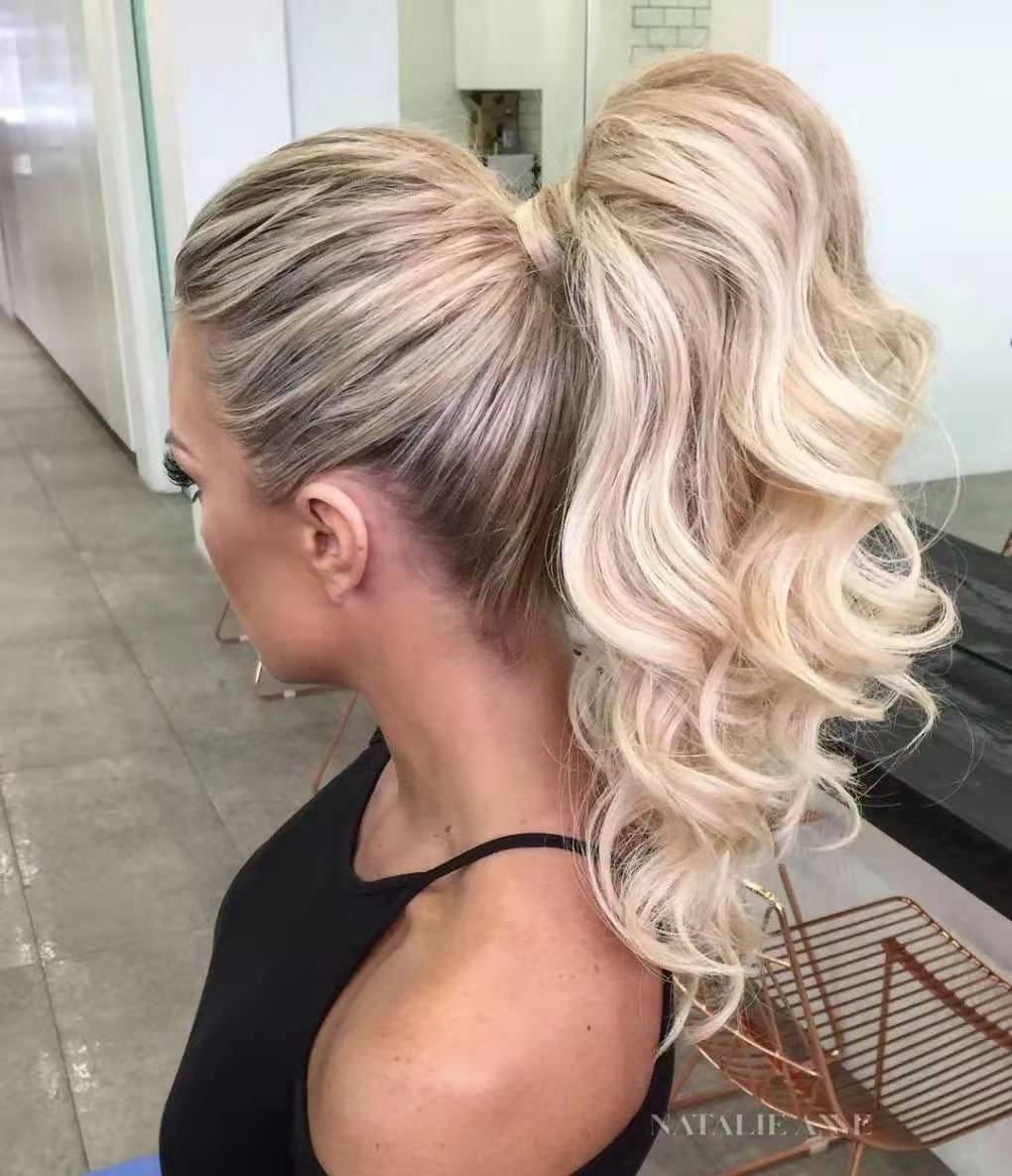 Celebrity thick high 613 blonde Cascade ponytail hair extension,Perfect wet wavy drawstring pony tail hair piece for women pretty look 140g
Celebrity thick high 613 blonde Cascade ponytail hair extension,Perfect wet wavy drawstring pony tail hair piece for women pretty look 140g