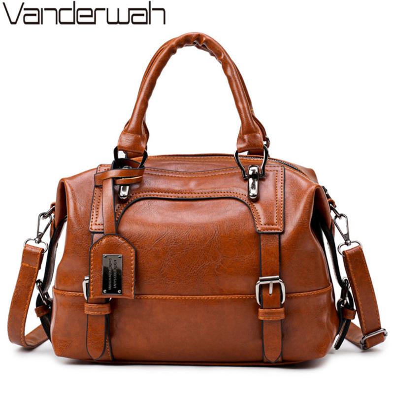 VANDERWAH Boston Women Bag Vintage Four Belts Shoulder Bag Sequined Women Handbags PU Leather Bags For 2018, Black
VANDERWAH Boston Women Bag Vintage Four Belts Shoulder Bag Sequined Women Handbags PU Leather Bags For 2018, Black