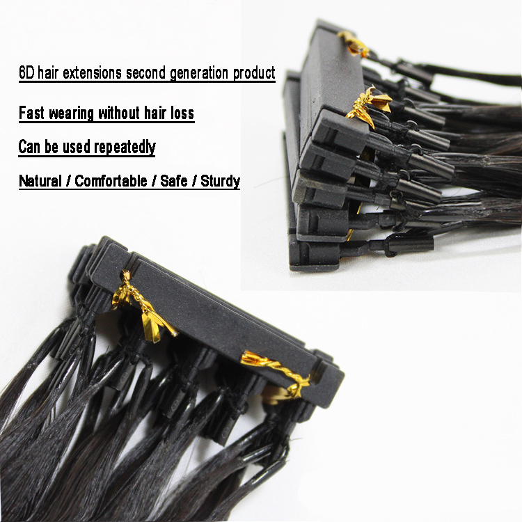 Human Hair Clip In Extensions Pre Bond 6d Hair Extensions Blonde Latest Products 100g 100strands Fast Wearing Full Head 14 to 28inch Keratin