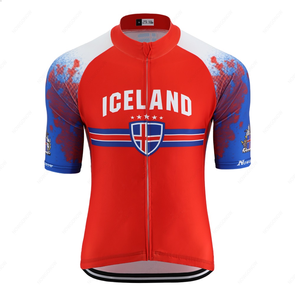 Summer 2020 New Iceland Republic national team national flag emblem road cycling jersey men racing clothing mountain bike jersey, Black;red
Summer 2020 New Iceland Republic national team national flag emblem road cycling jersey men racing clothing mountain bike jersey, Black;red