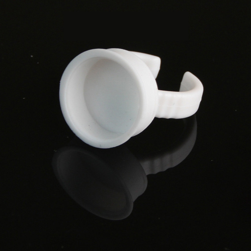 Disposable Microblading Pigment Glue Rings Tattoo Ink Holder 500pcs S M L Eyebrow Makeup Accessories Eyelash Extension Glue Cups