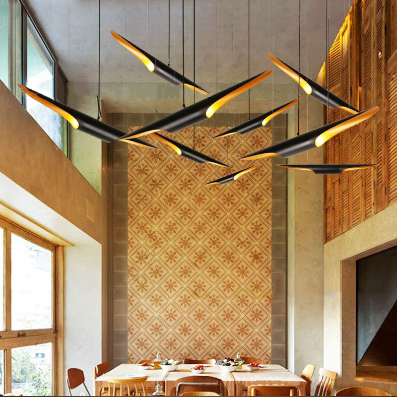Wonderland LED Pendant Light Lamps Luster Garden Loft Bamboo Tube Shape chandelier for Restaurant Bar Dining Room Bedroom Home