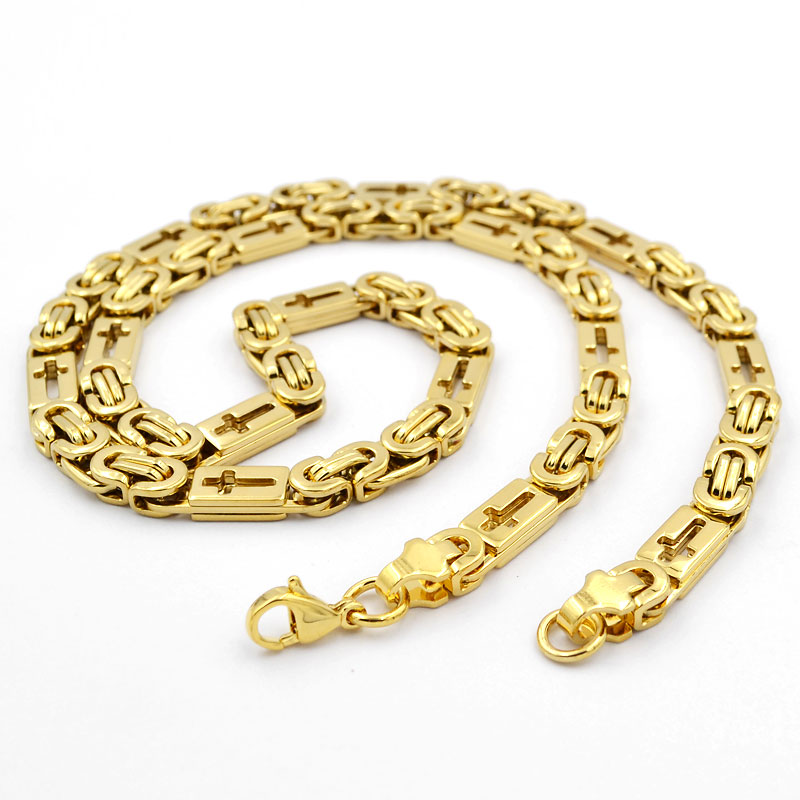 SUNNERLEES Fashion Jewelry Stainless Steel Necklace 6mm 8mm 11mm Gold Color Box Cross Byzantine Link Chain For Mens Womens SC46 N, Silver
SUNNERLEES Fashion Jewelry Stainless Steel Necklace 6mm 8mm 11mm Gold Color Box Cross Byzantine Link Chain For Mens Womens SC46 N, Silver