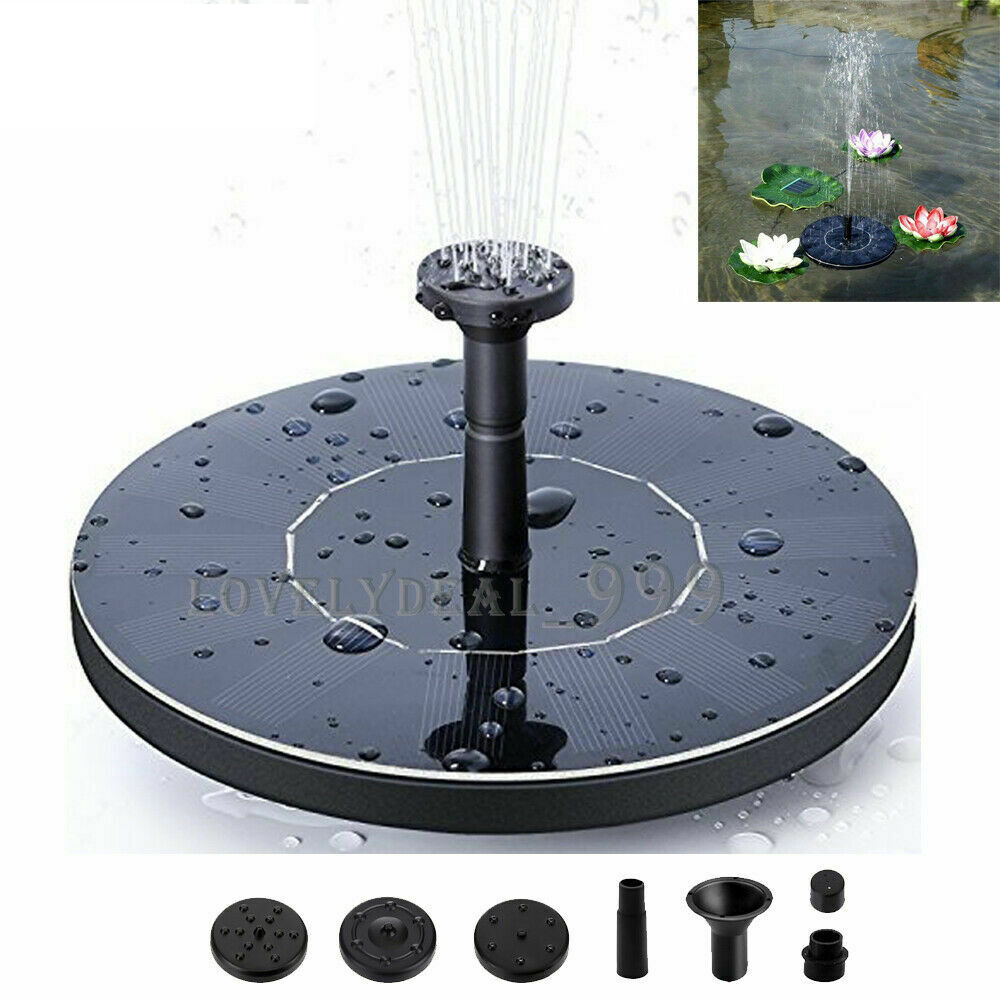 Solar Powered Floating Pump Water Fountain Birdbath Home Pool Garden Decor AS01A1 Solar Fountain DC Brushless Water Pump255P4086684