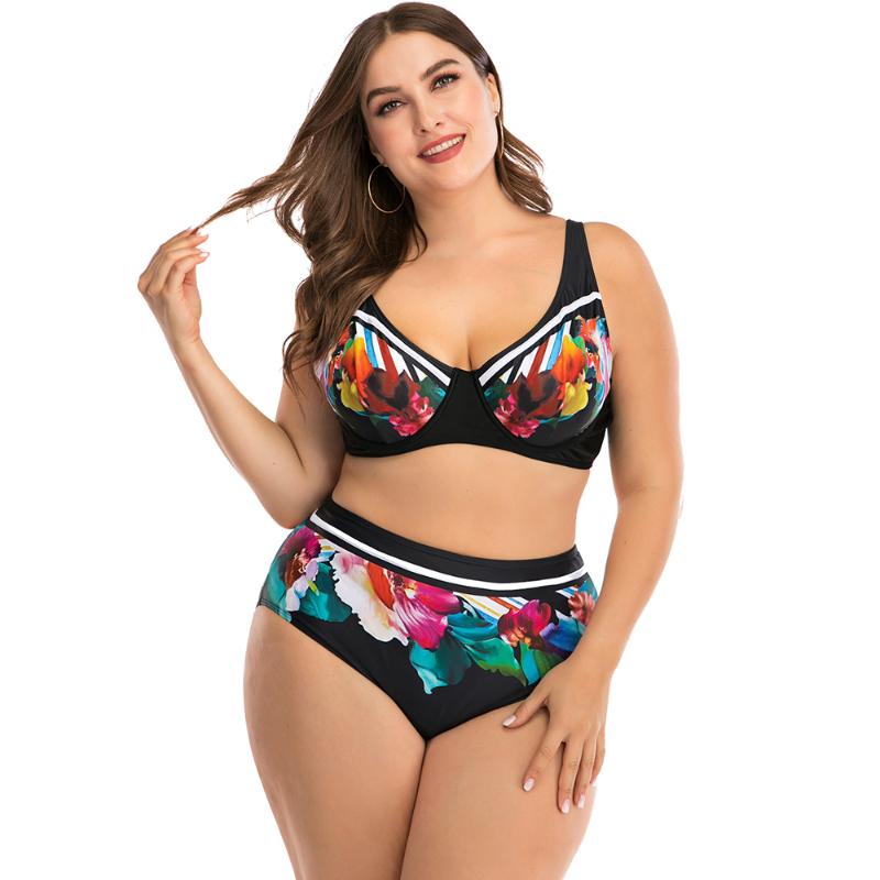 Sexy Bikinis 2020 Plus Size Two Piece Swimsuit Women Swimwear Floral Print Bikini Set Large Size Beachwear Summer Bathing Suit, 8809
Sexy Bikinis 2020 Plus Size Two Piece Swimsuit Women Swimwear Floral Print Bikini Set Large Size Beachwear Summer Bathing Suit, 8809