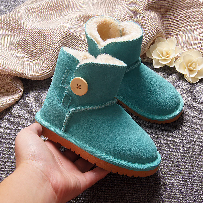 Snow Boots Genuine Leather Boots for Girls Boys Winter Warm Children's Shoes Plush Fur Botas Kids Buckle Model
Snow Boots Genuine Leather Boots for Girls Boys Winter Warm Children's Shoes Plush Fur Botas Kids Buckle Model