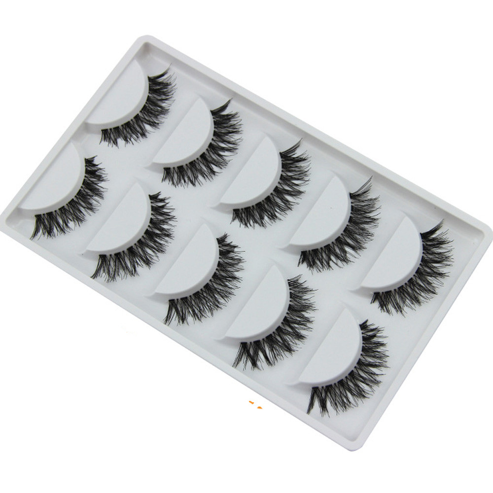False Eyelashes 5 Pair/Lot Crisscross False Eyelashes Lashes Voluminous HOT Eye Lashes Voluminous Make Up Long Thick Fake Eyelashes
