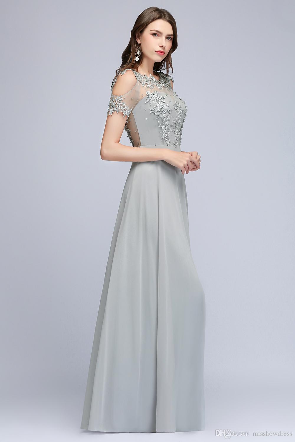 Babyonlinedress Luxury Lace Pearls Long Evening Dresses 2020 Sexy Tulle Beaded Party Prom Dresses Elegant Evening Prom Gowns CPS966