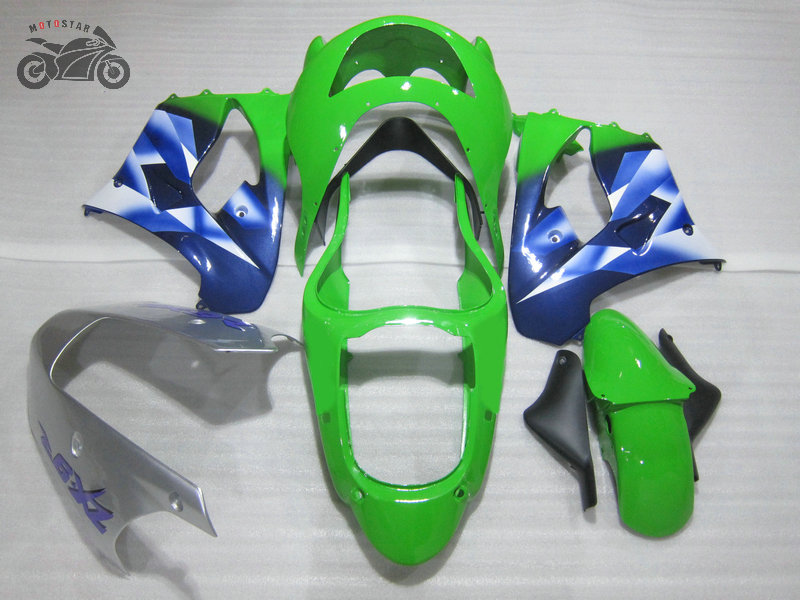 High quality Chinese fairings for Kawasaki Ninja 1998 ZX-9R green blue motorcycle fairiing kit ZX9R 98 99 ZX 9R 1999, Same as the picture
High quality Chinese fairings for Kawasaki Ninja 1998 ZX-9R green blue motorcycle fairiing kit ZX9R 98 99 ZX 9R 1999, Same as the picture