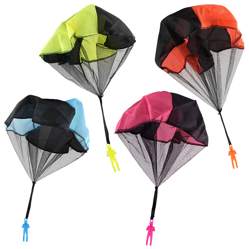 Novelty Games Hand Parachute Throwing Toy Mini Soldier Parachute Kids Outdoor Play Sports Toys Parent-child Interaction Fun Toys
