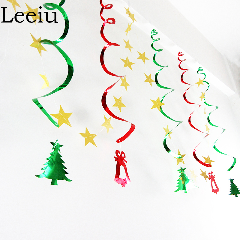 Leeiu Ceiling Hanging Pendant Christmas Swirl Decoration Colorful Paper Star Banners Wedding Party Supplies
Leeiu Ceiling Hanging Pendant Christmas Swirl Decoration Colorful Paper Star Banners Wedding Party Supplies