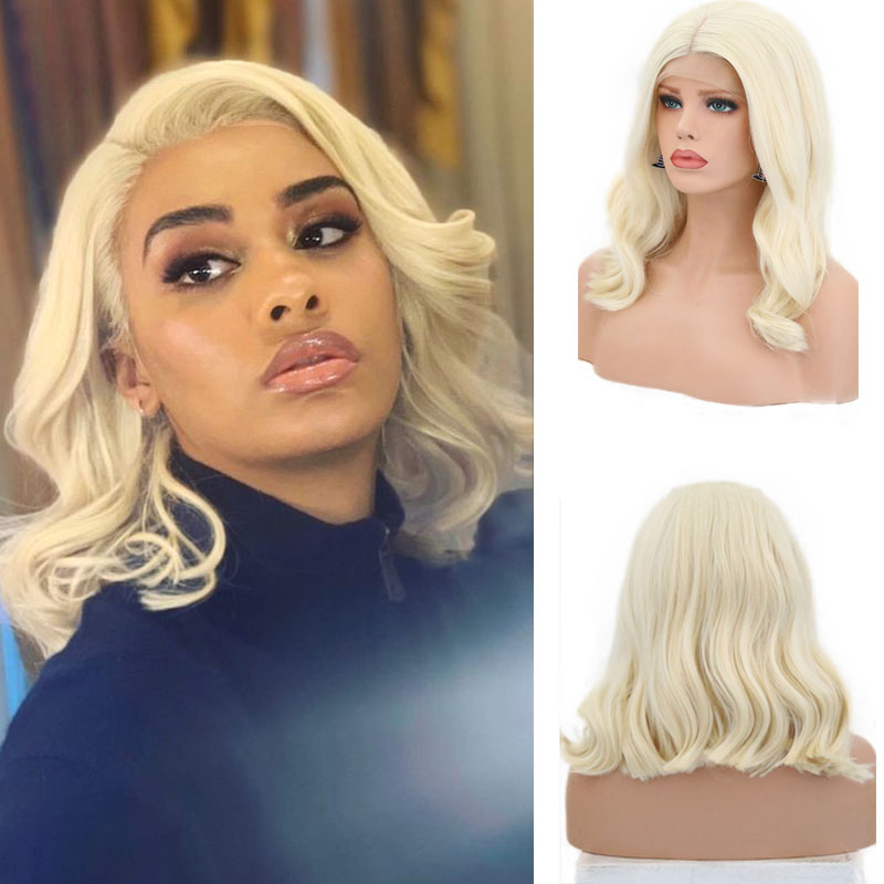 RONGDUOYI 613 Loose Wave Short Wigs Synthetic Lace Front Wig for Women Heat Resistant Natural Hairline Woman Hair with Side Part, As pic
RONGDUOYI 613 Loose Wave Short Wigs Synthetic Lace Front Wig for Women Heat Resistant Natural Hairline Woman Hair with Side Part, As pic
