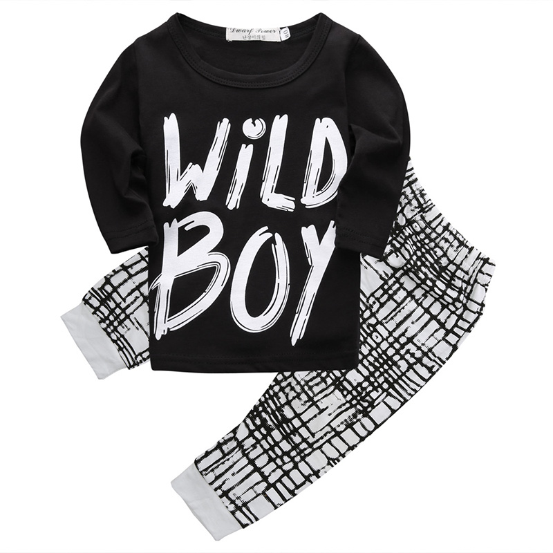 Autumn Winter Children Clothes Set Newborn Baby Kids Boys Wild Boy Letter Long Tops + Plaid Pants Outfits Sets Baby Clothing, Gray
Autumn Winter Children Clothes Set Newborn Baby Kids Boys Wild Boy Letter Long Tops + Plaid Pants Outfits Sets Baby Clothing, Gray