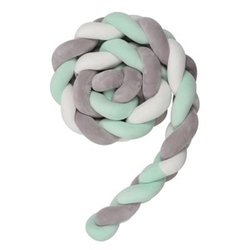 Baby Bumper Bed Braid Knot Pillow Cushion Bumper for Infant Baby Crib Protector Cot Room Decor, Gray
Baby Bumper Bed Braid Knot Pillow Cushion Bumper for Infant Baby Crib Protector Cot Room Decor, Gray