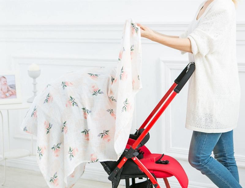 Muslin Baby Blankets Soft Swaddle Wrap Organic Cotton Baby Bath Towel Cart Nurse Cover Bedding Sheet Newborn Photography Accessories