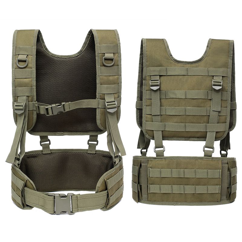 Tactical Molle Carrier Combat Vest Shoulder Waist Packs Bags Hunting Army Gear, Black
Tactical Molle Carrier Combat Vest Shoulder Waist Packs Bags Hunting Army Gear, Black