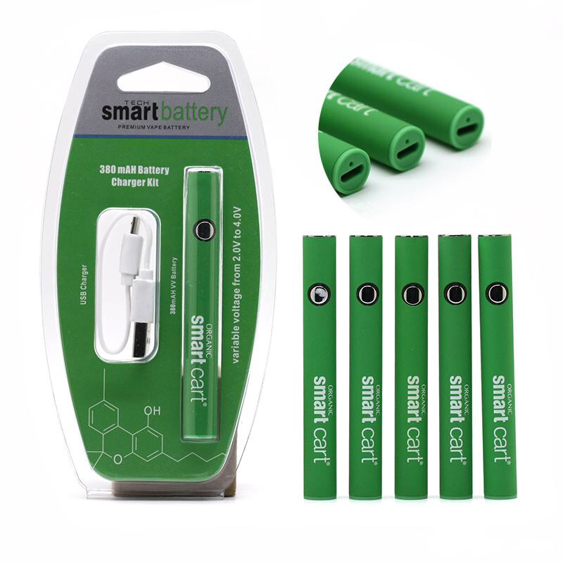 Smart Cart Battery Vape Pen 510 Thread Cartridges 380mah Variable Voltage Preheating Smartcart Batteries With USB Charger
Smart Cart Battery Vape Pen 510 Thread Cartridges 380mah Variable Voltage Preheating Smartcart Batteries With USB Charger
