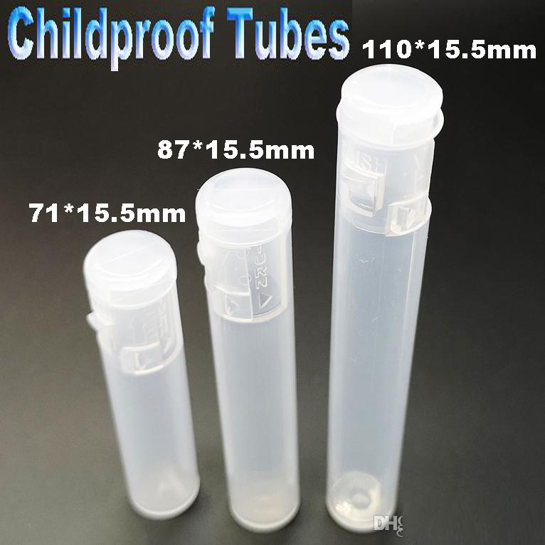 Childproof Pre Roll Tubes Packaging Top Clear PVC Tube Child Resistant Rolling Paper Container Joint Empty bottle Vape Cartridge Package
Childproof Pre Roll Tubes Packaging Top Clear PVC Tube Child Resistant Rolling Paper Container Joint Empty bottle Vape Cartridge Package