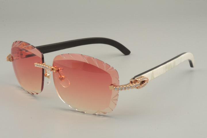 19 years new natural mixed horn / black flower horn sunglasses, 8300715, personalized diamond engraved lens sunglasses, size: 58-18-140mm, White;black
19 years new natural mixed horn / black flower horn sunglasses, 8300715, personalized diamond engraved lens sunglasses, size: 58-18-140mm, White;black