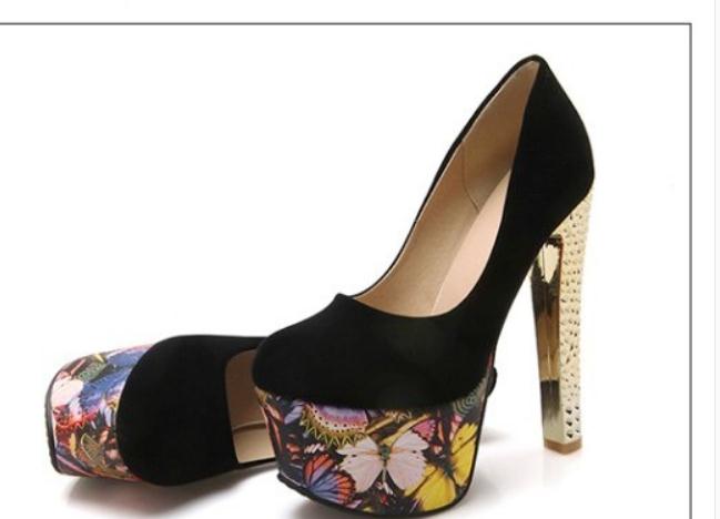 2019 Women's shoes in Spring and Autumn with New style High heel Coarse heel round head waterproof table Suede @2540, Black
2019 Women's shoes in Spring and Autumn with New style High heel Coarse heel round head waterproof table Suede @2540, Black