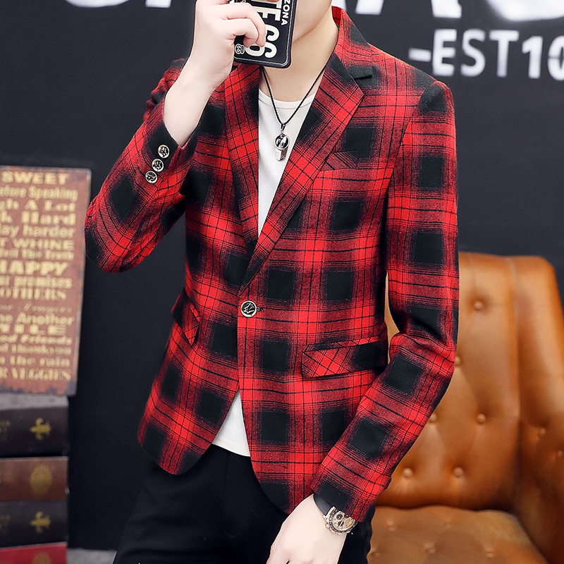 Blazer Men 2020 Spring and Autumn Fashion Casual Plaid Single Button Slim Men's Suits, Khaki
Blazer Men 2020 Spring and Autumn Fashion Casual Plaid Single Button Slim Men's Suits, Khaki