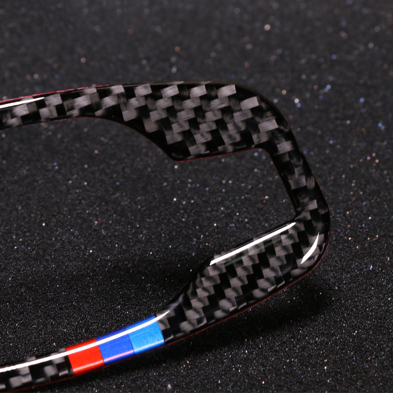 Carbon Fiber Car Interior Door Handle Cover Trim Door Bowl Stickers decoration for BMW e60 5 series 2006-2010 accessories