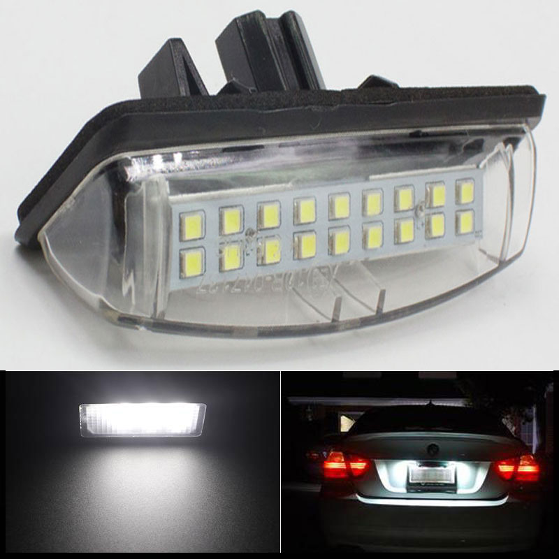 2pcs voiture LED Lampe de plaque d'immatriculation FIT pour Camry Aurion 07 Avensis Verso Prius Previa ACR50 GSR50 2006 Lexus