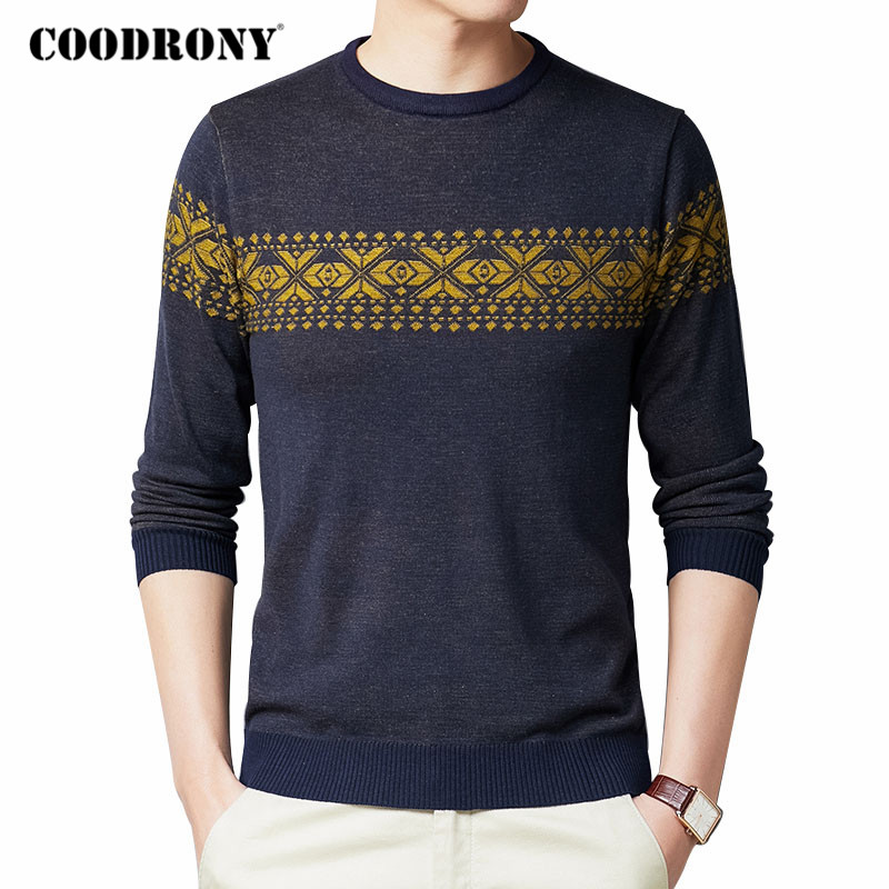 COODRONY Sweater Men Spring Autumn Casual Knitwear Pullover Shirt Men Clothes Streetwear Fashion Pattern O-Neck Pull Homme C1077, Blue
COODRONY Sweater Men Spring Autumn Casual Knitwear Pullover Shirt Men Clothes Streetwear Fashion Pattern O-Neck Pull Homme C1077, Blue