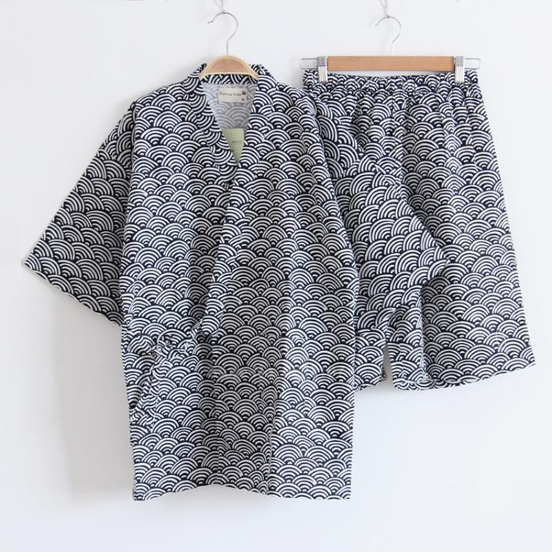 2020 Summer Pajamas Set for Men Japanese Traditional Kimono Yukata Top Shorts Clothing Suit Samurai Male Sleepwear Bathing, Color1
2020 Summer Pajamas Set for Men Japanese Traditional Kimono Yukata Top Shorts Clothing Suit Samurai Male Sleepwear Bathing, Color1