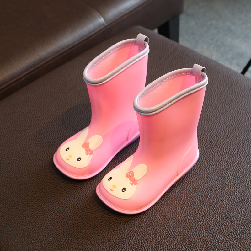 Hot Sale-Rain Boy Girl Non-slip Water Rubber Shoes