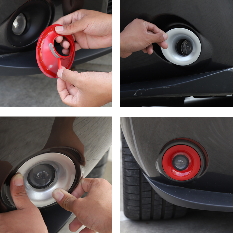 Car Front Fog Light lamp Frame ABS Decoration Cover For Dodge Challenger UP Factory Outlet Car Interior Accessories